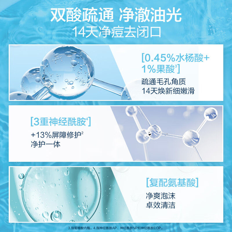 CeraVe/适乐肤【赵露思推荐】水杨酸温和嫩肤泡沫洁面啫喱236ml