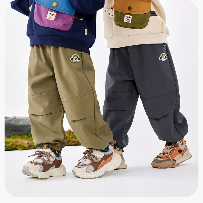 【软壳三防】嘟嘟家宝宝裤子秋季儿童工装裤春秋男童秋装长裤户外,淘宝优惠券,粉丝福利购,淘宝优惠卷