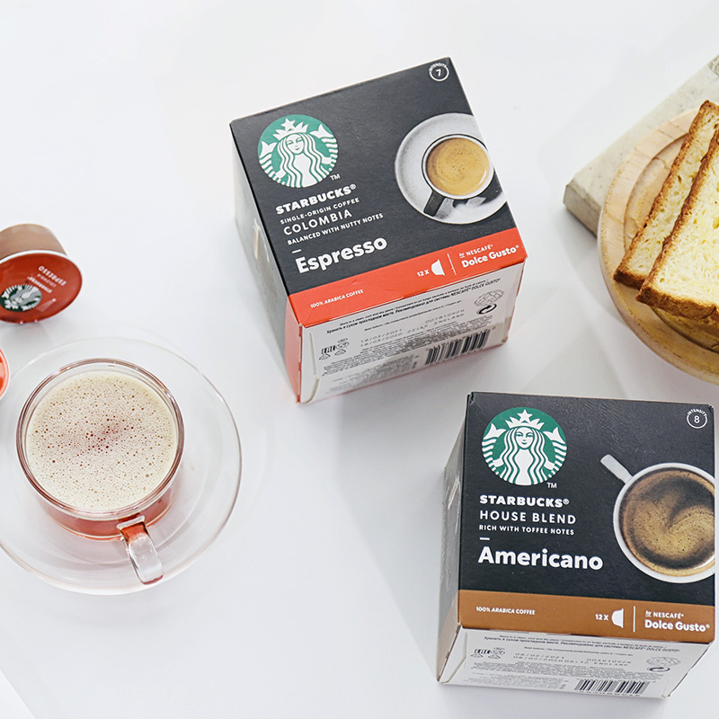 【进口】星巴克Starbucks多趣酷思特选综合美式胶囊咖啡102g*3盒