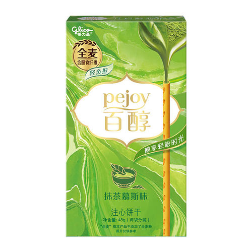 格力高注心饼干百醇抹茶慕斯味抹茶风味 - 图0