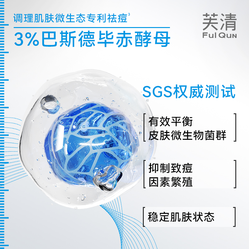芙清水杨酸祛痘涂抹面膜去黑头闭口淡化痘印40g男女士官方正品 - 图2