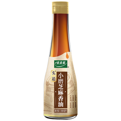 包邮太太乐头道小磨芝麻香油188ml*1瓶凉拌调味火锅凉拌菜调料油