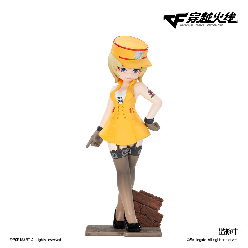 穿越火线手办POPMART泡泡玛特穿越火线灵狐刀锋系列吊卡灵狐 潜伏者 手办