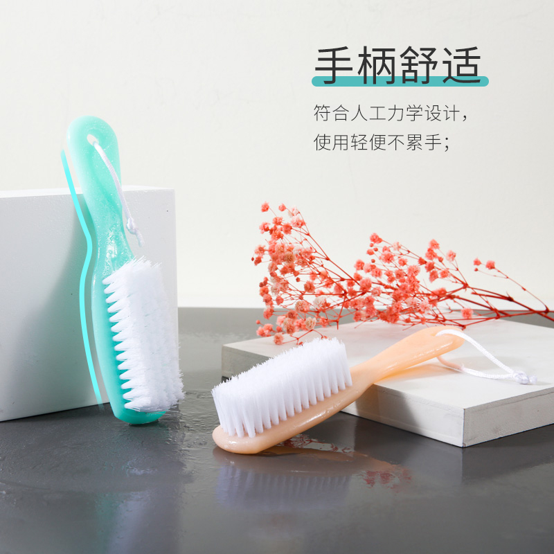 希艺欧家用软毛不伤鞋鞋刷多功能小巧鞋刷17.3*2.5cm颜色随机1把