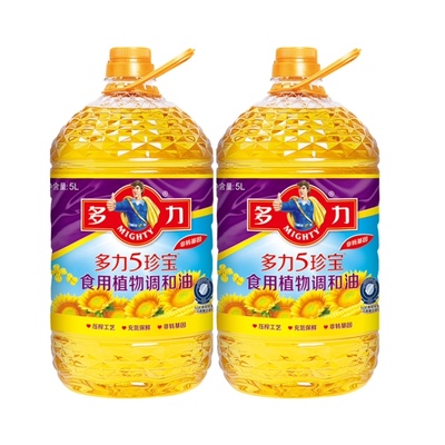 多力5珍宝食用植物调和油5L*2健康营养清淡家用