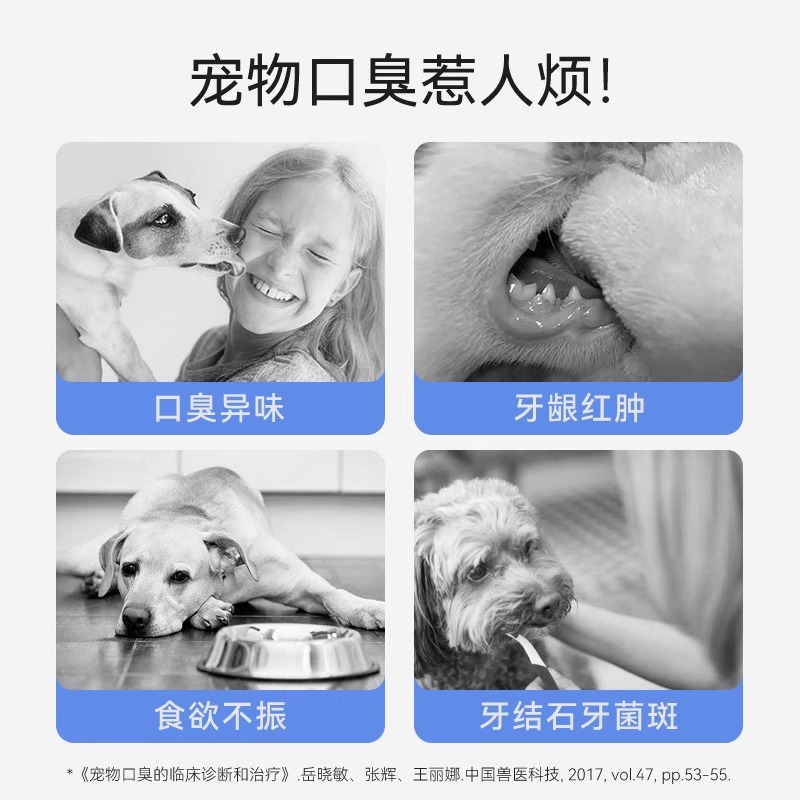 包邮宠物猫咪狗狗牙刷牙膏套装小型犬猫专用除口臭可食用牙齿清洁 - 图1