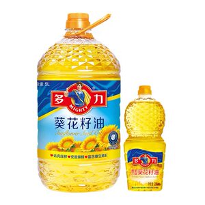 多力压榨葵花籽食用油5L+238ml家用桶装食用油炒菜清香含维生素E