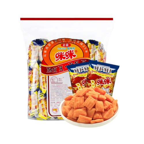 正宗咪咪蟹味粒膨化20g*40包怀旧网红休闲儿童小吃零食大礼包 - 图0