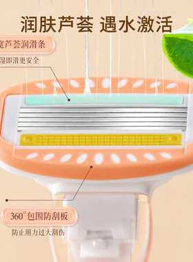 健美创研进口刀片轻巧便携刮毛刀