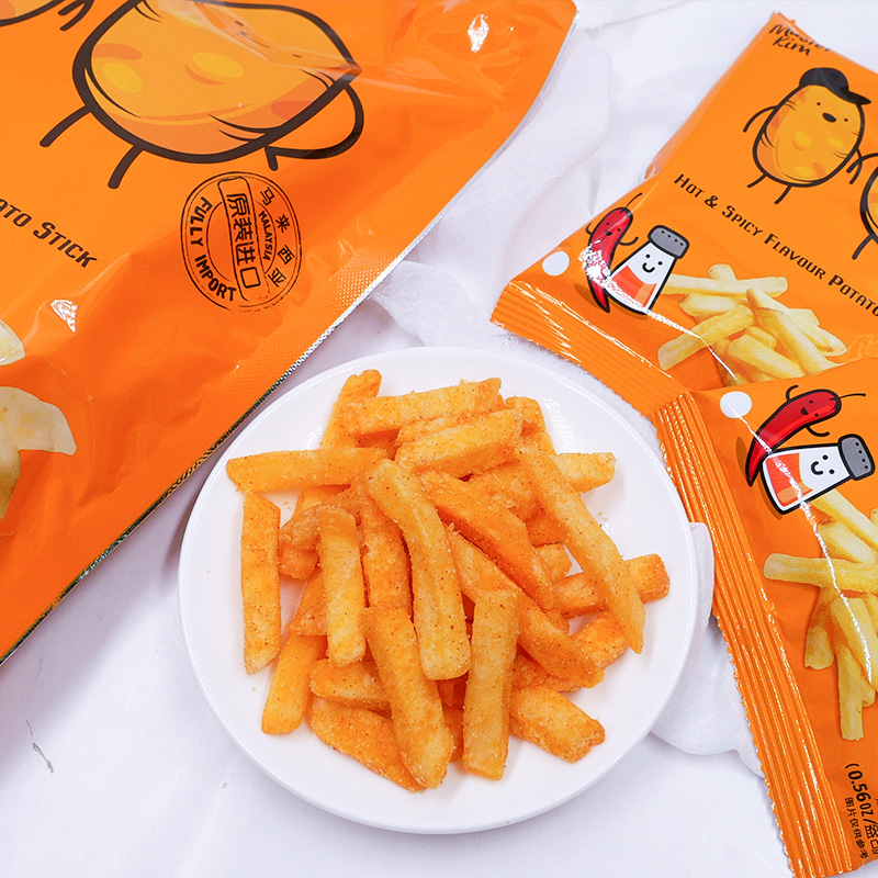 金馬食特馬鈴薯條辣味80g*1袋休閑薯片美味零食小吃馬來西亞進口_天貓超市_零食_堅果_特產