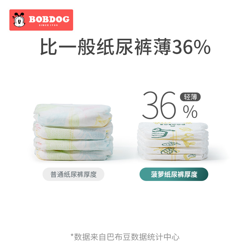 【老爸抽檢】加量裝巴布豆新菠蘿拉拉褲透氣嬰兒尿不濕3XL128片_天貓超市_嬰童尿褲
