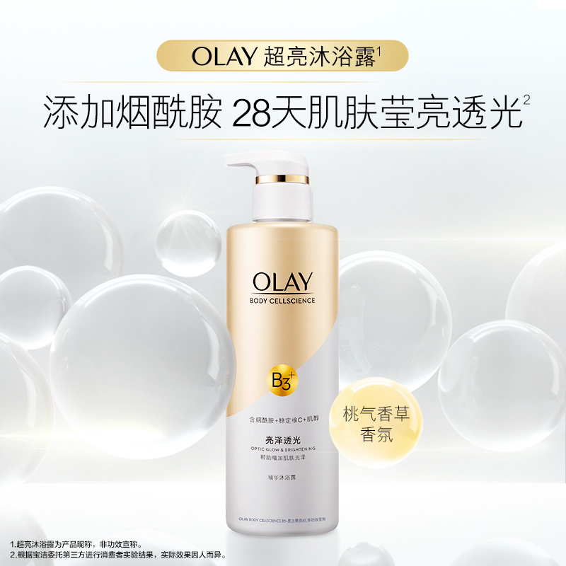 【K姐推荐】OLAY玉兰油烟酰胺沐浴露留香乳液套装1160g-图0