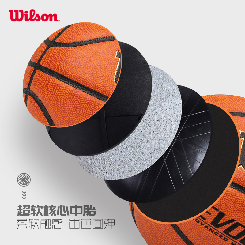 Wilson威尔胜专业竞赛篮球成人7号室内高弹耐磨比赛用球Evolution - 图1