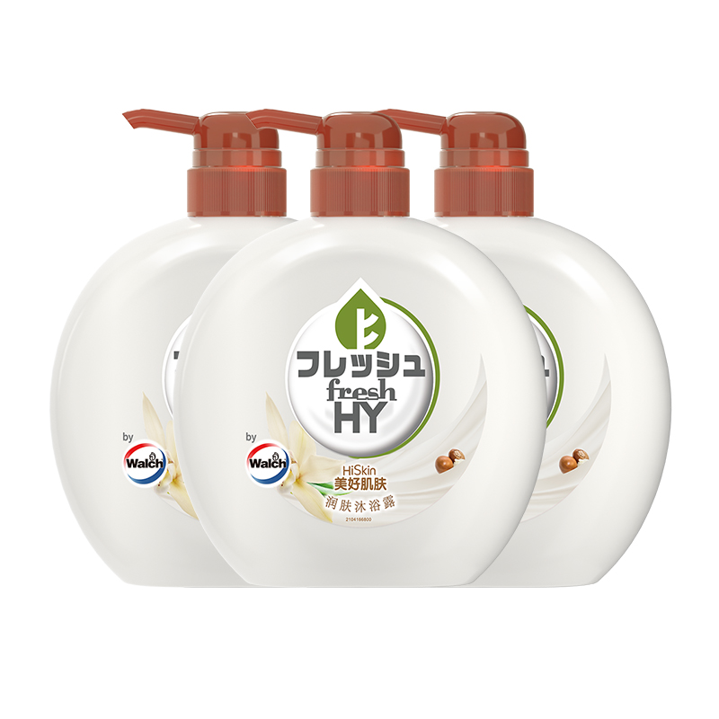 菁华氨基酸乳木果油润肤沐浴露500ml*3威露士出品