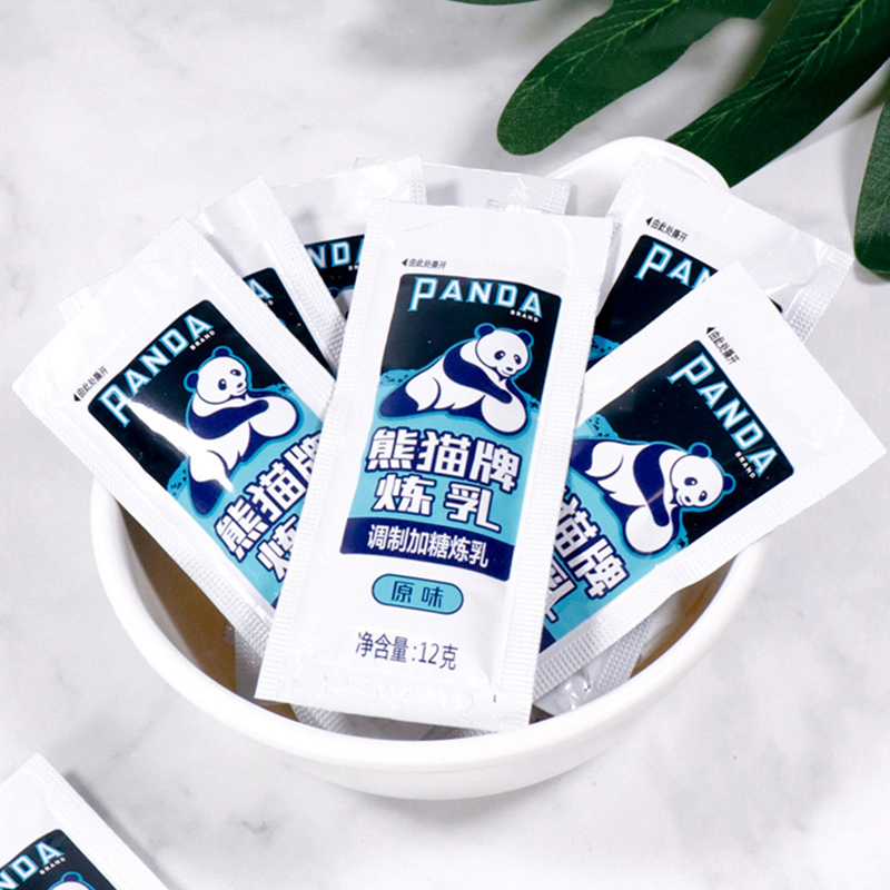 熊猫牌（PANDA）炼乳180g（12g*15条）奶茶咖啡饼干蛋挞烘焙原料 - 图2