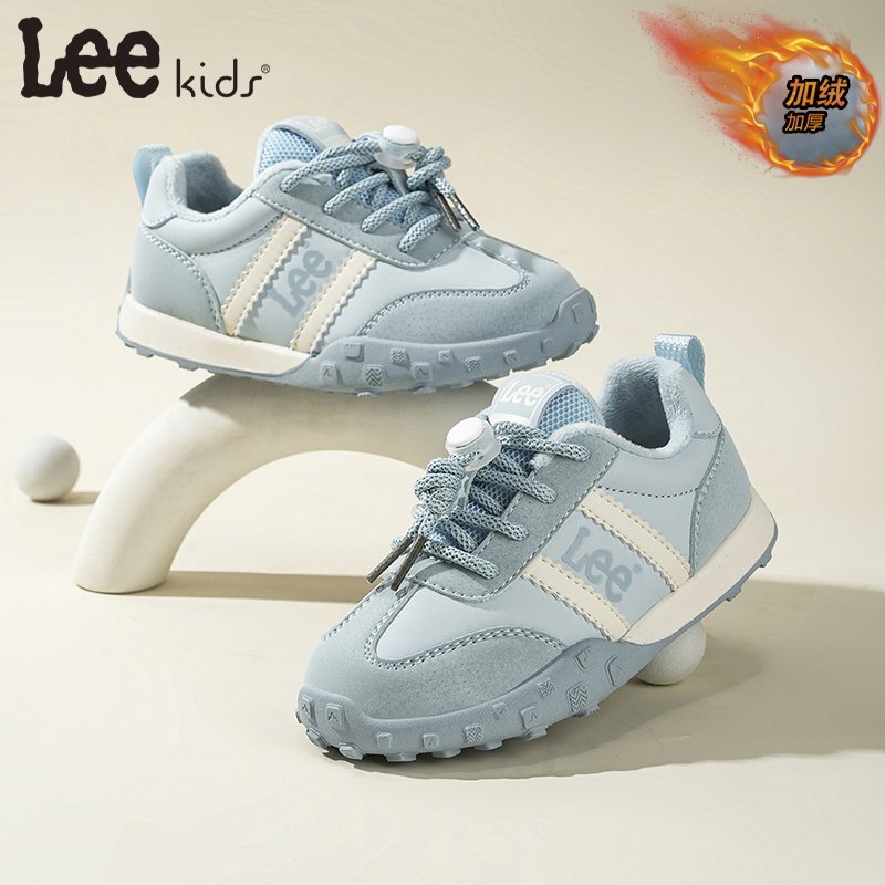 Lee Kids儿童加绒运动鞋冬季新款保暖二棉鞋校园男女童跑步阿甘鞋,淘宝优惠券,粉丝福利购,淘宝优惠卷