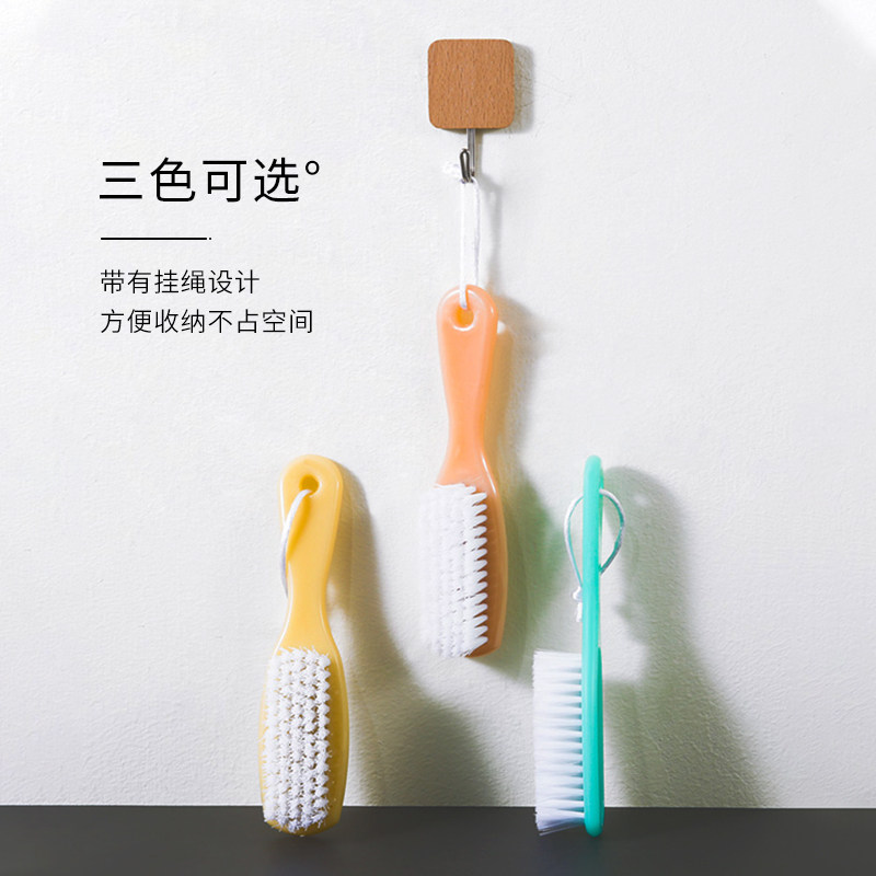 希艺欧家用软毛不伤鞋鞋刷多功能小巧鞋刷17.3*2.5cm颜色随机1把