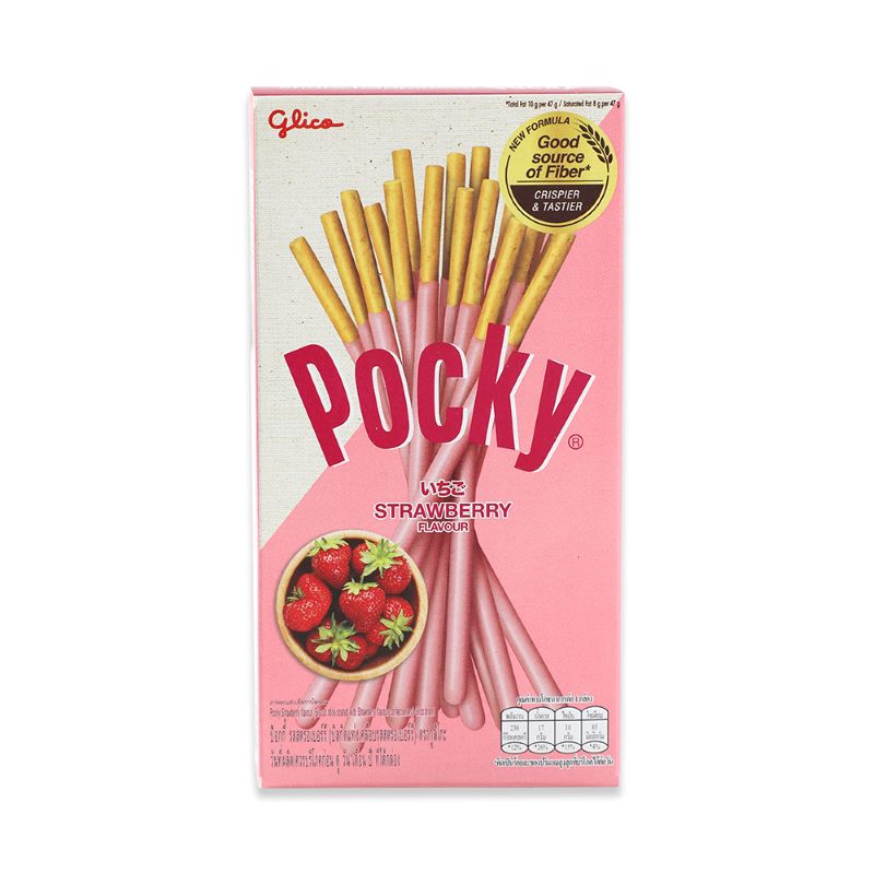 Pocky/百奇草莓味涂层饼干43g*3格力高趣味零食休闲饼干下午茶 - 图2