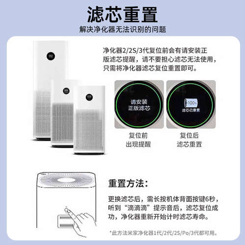 适配小米米家空气净化器2S123代4Pro滤芯除醛抗病毒4lite过滤网