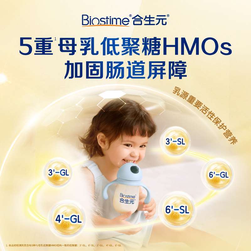合生元派星较大婴儿配方奶粉2段800g*3罐+2段350g新国标 6-12月龄