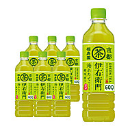 三得利伊右卫门绿茶调味茶饮料600ml*6瓶