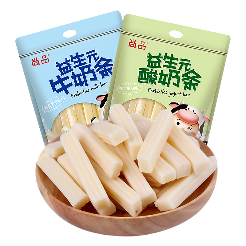 尚品益生菌奶条内蒙古特产高钙牛奶片儿童零食棒棒糖果儿童节送礼 - 图0