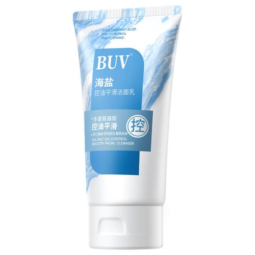 BUV海盐氨基酸洗面奶祛痘控油深层清洁收缩毛孔去黑头男女士专用 - 图2