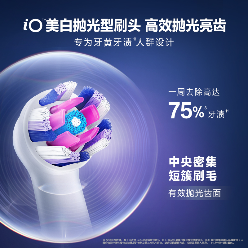 OralB/欧乐B电动牙刷卓越深洁型刷头3支装-图3