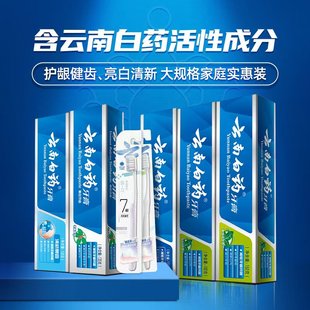 云南白药牙膏套装585g*1套+牙刷*2