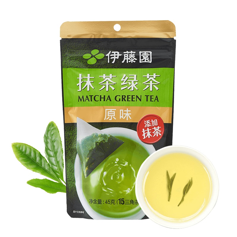 伊藤园日式传统抹茶绿茶茶包15包0香精无糖可冷泡独立袋泡茶包-图1