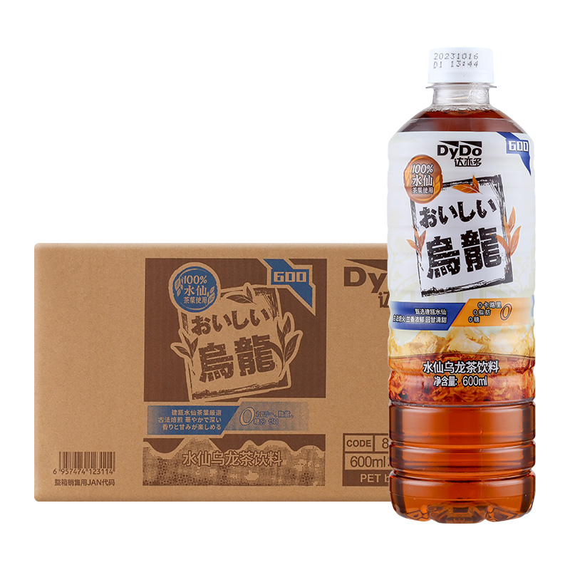 包邮达亦多乌龙茶饮料无糖饮料600ml*15瓶饮料整箱茶饮料