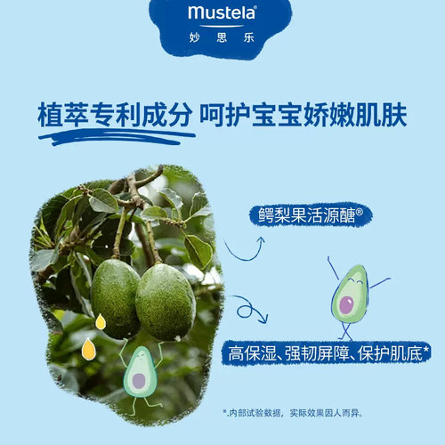 妙思乐婴幼儿洗发沐浴露洗护二合一50ml两只装儿童洗浴产品法国 - 图2