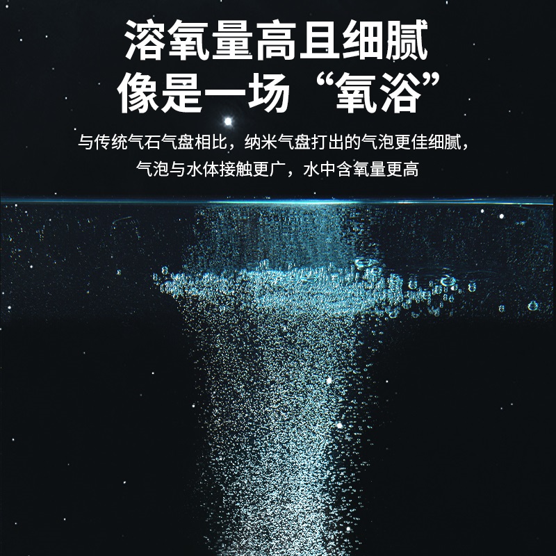 yee纳米气盘氧气细化器雾化气泡石鱼缸专用静音爆气盘氧气泵配件 - 图3