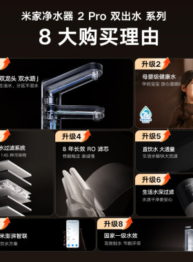 小米米家净水器2Pro双出水直饮