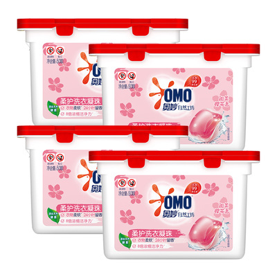 奥妙樱花香洗衣凝珠400g×4盒