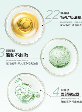 半亩花田氨基酸洗面奶双酸净毛孔