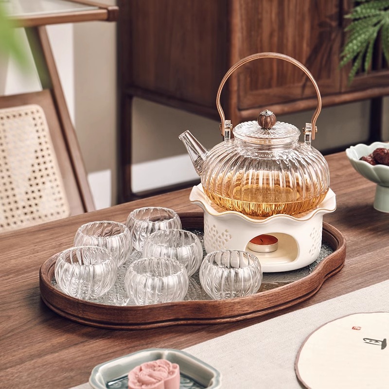 格娜斯中式玻璃泡茶壶家用耐高温电陶炉煮茶壶烧水壶茶具套装 - 图0