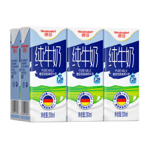 【進口】德國德亞低脂高鈣早餐牛奶200ml*6盒純牛奶