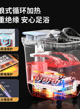 奥克斯泡脚桶电动按摩