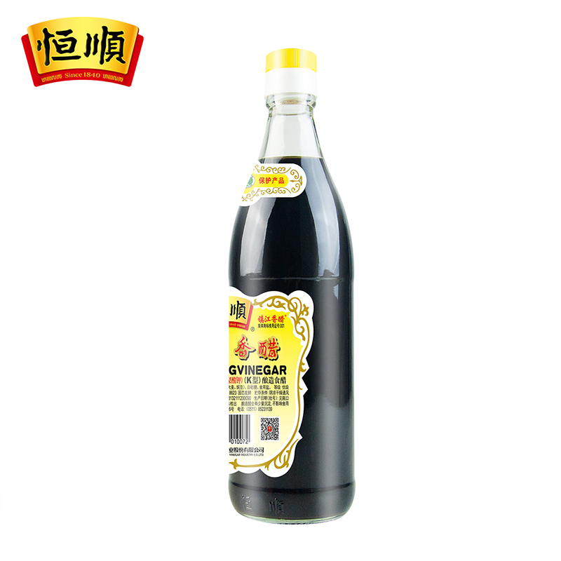 恒顺K型香醋550ml*2瓶香醋 镇江特产 蘸料醋 炒菜家用调料食用醋 - 图1