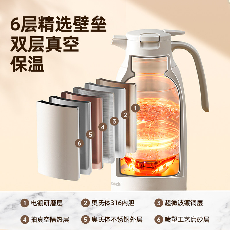 日本peacock孔雀保温壶保温水壶大容量家用焖茶壶暖壶保温瓶保冷,淘宝优惠券,粉丝福利购,淘宝优惠卷