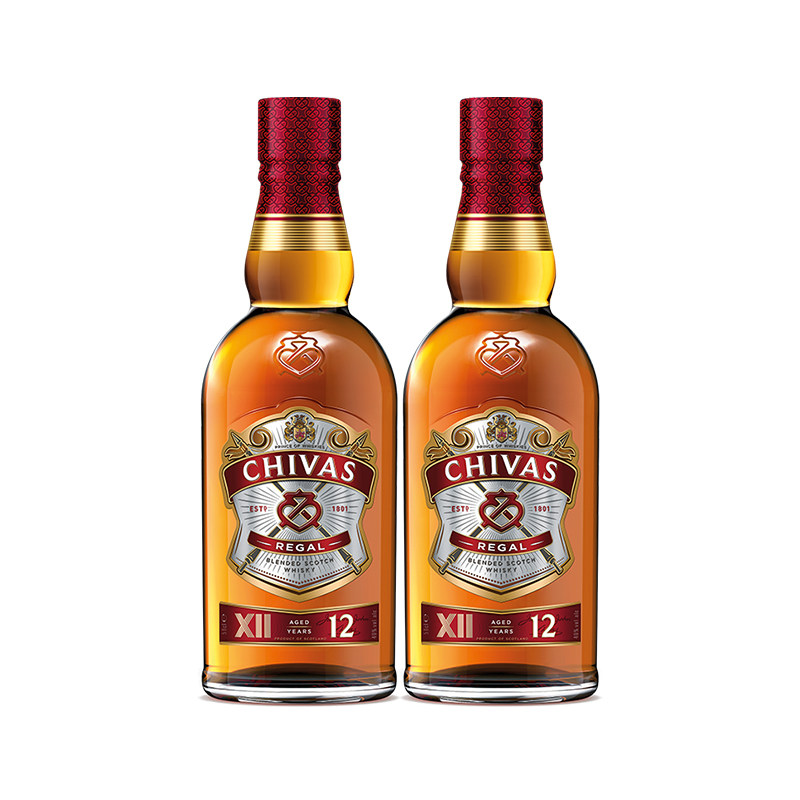chivas芝华士12年威士忌英国苏格兰500ml*2瓶进口洋酒调酒,淘宝优惠券,粉丝福利购,淘宝优惠卷