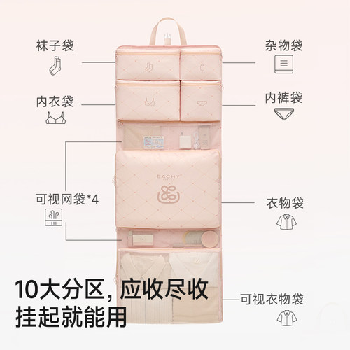 里序旅行收纳袋行李箱收纳整理包衣物内衣内裤分装袋出门方便携带 - 图0