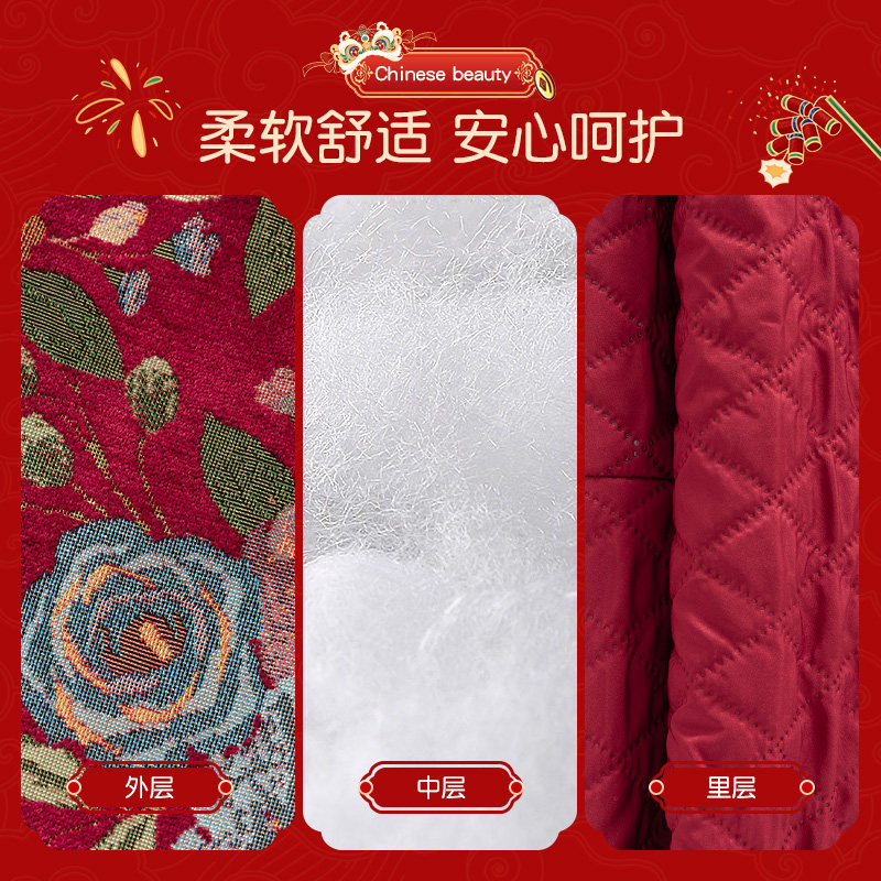 班喜迪女童汉服旗袍冬装宝宝周岁礼服儿童国风裙子冬季过年拜年服,淘宝优惠券,粉丝福利购,淘宝优惠卷