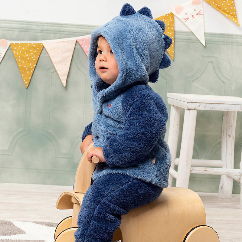 戴维贝拉儿童家居服宝宝睡衣男童套装保暖新款冬季女童加厚居家服,淘宝优惠券,粉丝福利购,淘宝优惠卷