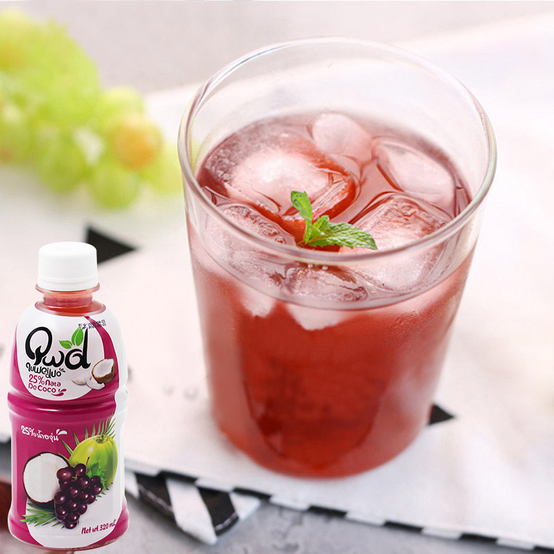 趣味泰国原装进口饮料整箱葡萄汁饮料320ml*
