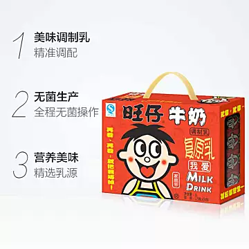 好价！旺旺旺仔牛奶125ml*24盒[12元优惠券]-寻折猪