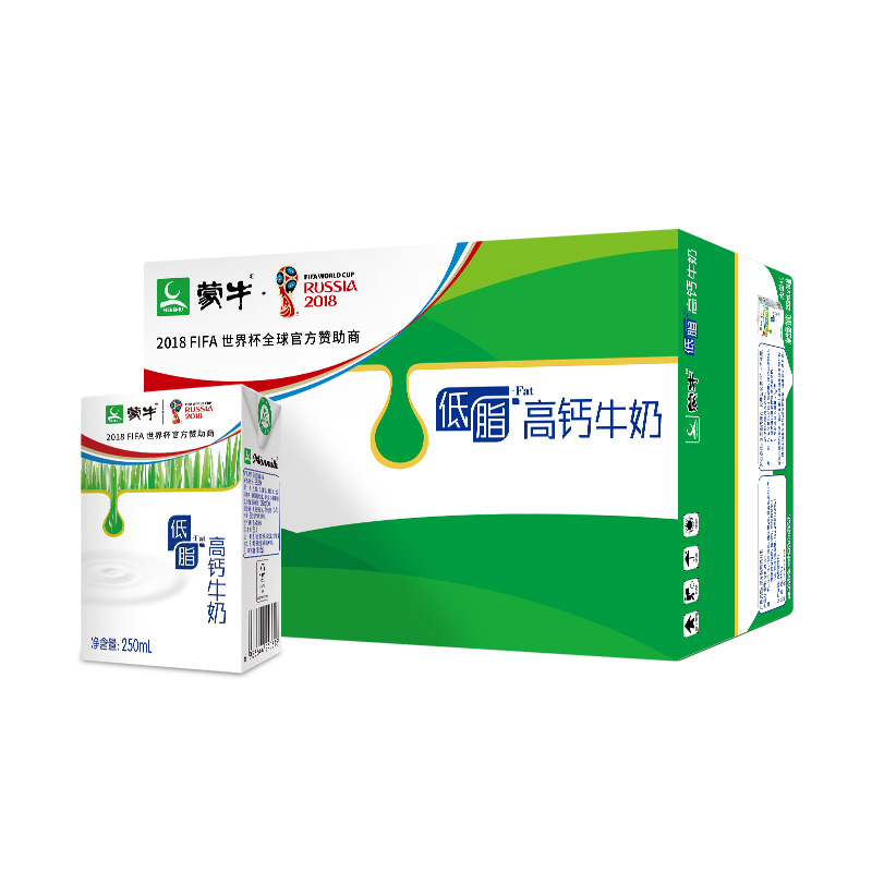 高钙质 盒低脂肪 16 250ml 蒙牛低脂高钙纯牛奶 高钙质 盒低脂肪 16 250ml 蒙牛低脂高钙纯牛奶