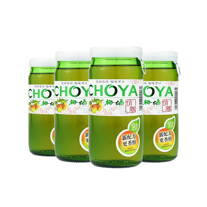 CHOYA/俏雅梅酒梅子酒青梅果味酒160mlx4瓶日式洋酒夏日自制调酒 - 图0