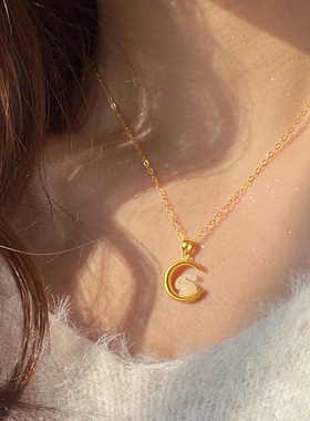 奥特莱斯撤柜清仓捡漏18K金玉兔项链女轻奢小众兔子锁骨链礼物潮